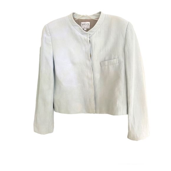 Armani Collezioni Cropped Blazer Sz 44/8 - Picture 1 of 8